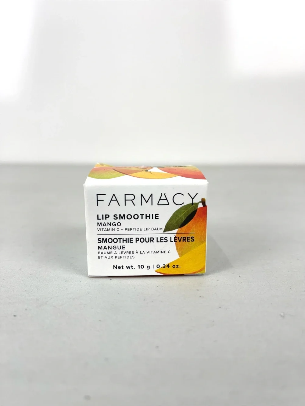 Farmacy Lip Smoothie Vitamin C + Peptide Lip Balm Mango NEW Clean Beauty